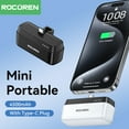 Power Bank 4500mAh Portable Charger with USBC Connector Stand