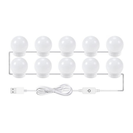 

6/10/14 Bulbs DIY Bathroom Mirror Lights Vanity Lights 10 Heads Dimmable