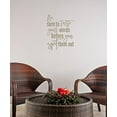 thumbnail image 2 of Taste Your Words Before You Spit Them Out Vinyl Letters Decals Wall Stickers Inspirational Quote 18x23-Inch Tumbleweed, 2 of 5