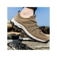 thumbnail image 5 of Frontwalk Mens Walking Shoes Mesh Hiking Shoe Lace Up Sneakers Climbing Lightweight Trekking Sneaker Men's Outdoor Brown 6, 5 of 9