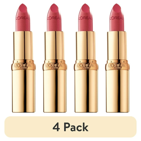(4 pack) L'Oreal Paris Colour Riche Original Satin Lipstick for Moisturized Lips, 752 Classic Wine