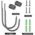 thumbnail image 5 of 2 Pcs Metal Curtain Holdbacks, Decorative Wall Mounted Drapery Tiebacks With Screws, Heavy Duty Window Treatment Holdbacks For Home Dcor, 5 of 5