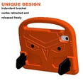thumbnail image 6 of Portable Heavy Duty Kids Case for Lenovo Tab M9 2023, EVA Shockproof Armor Military Grade Lens Protection Case with Kids Friendly Handle Foldable Stand Bracket Case,Orange, 6 of 6