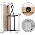 thumbnail image 3 of Homemory Wall Candle Sconce, Wood Rustic Candle Holder Decorative Candle Lantern with Glass Holder, Wall Decorations for Living Room, Dining Room, 3 of 6