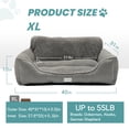 thumbnail image 5 of Euchirus Pet Dog Bed - Soft Plush Orthopedic Washable Dog Sofa with Waterproof Bottom, 5 of 18