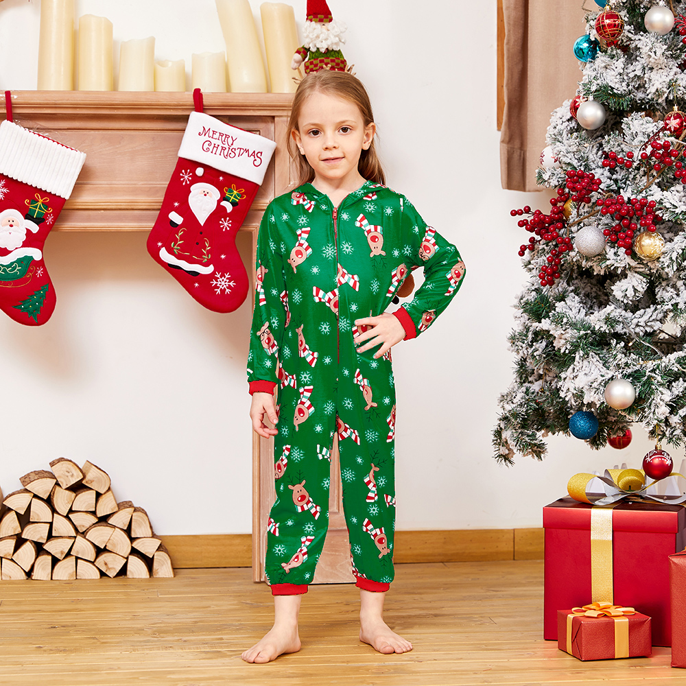 Reindeer Christmas Family Matching Onesie Pajama for Dad - Mom - Kid - Baby - image 4 of 7