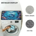 thumbnail image 6 of ZIATUBLES Dolphin Fish Coral Washing Machine Top Dust Cover Pad Water Resistant Washer and Dryer Top Protector Mat for Laundry Room Washable Home Kitchen Decor Accessories, 24 x 19.7 Inch, 6 of 7