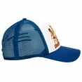 thumbnail image 4 of Scooby Doo Men's Trucker Hat Sublimated Characters Retro Foam Front Snapback Cap (Blue/White), 4 of 6