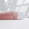 thumbnail image 3 of Evjk 2pc Decorative Body Pillow Insert with Textured Velvet Pillowcase, Pink, 20" x 54", 3 of 3