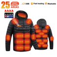 thumbnail image 3 of Nueva chaqueta calefactable 21, abrigo de moda para hombre y mujer, ropa con calefacción eléctrica inteligente, ropa térmica abrigada, chaqueta de caza calefactable para invierno, 3 of 5