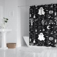 thumbnail image 2 of Vintage Halloween Elements Pattern Shower Curtain 84"x72" ,Bathroom Decorative Shower Curtains Set with 12 Hooks,Modern Waterproof Washable Shower Curtain, 2 of 6