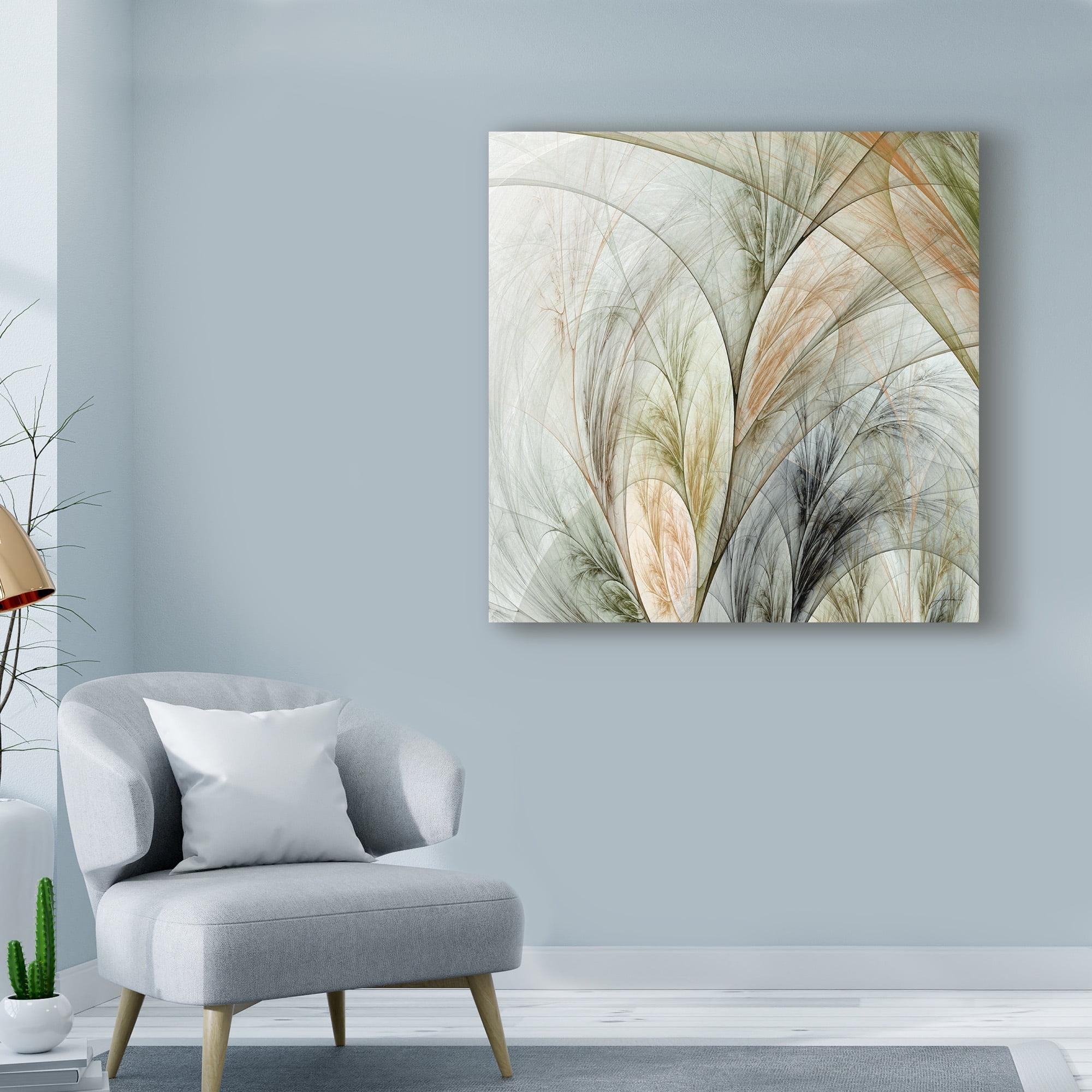 James Burghardt 'Fractal Grass V' Canvas Art