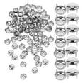 thumbnail image 2 of 100 Pcs Clous Ronds Rivets Dôme Tête de Champignon en Métal Clous pour Bricolage Tissu Argent, 2 of 8