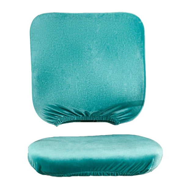 1 juego de fundas elásticas para silla de oficina, diseño dividido, para silla giratoria lago azul