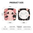 thumbnail image 6 of Lsque Cute Axolotl Sakura Blossoms B Printed Square Couch Cushion Covers, Floral Sofa Cushion Covers Replacement, Stretch Couch Covers for Couch-16.9in, 6 of 9