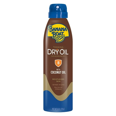 UPC 079656044508 product image for Banana Boat Tanning Dry Oil Clear Spray Sunscreen SPF 8  6oz | upcitemdb.com
