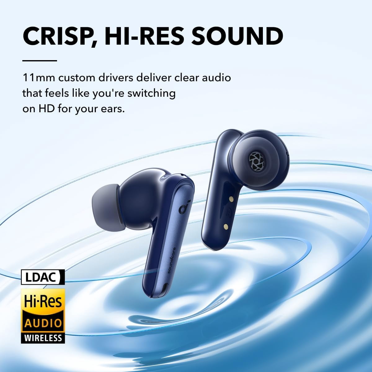 Restored Like New Soundcore by Anker Liberty 4 NC Wireless Noise Cancelling Earbuds, 98.5% Noise Reduction, Wireless Charging (Refurbished)