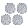 thumbnail image 1 of Perillas de timbre de volumen Yuyangstore 4 piezas bajo duradero blanco, 1 of 8