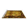thumbnail image 2 of Ahgly Company Machine Washable Indoor Rectangle Persian Yellow Traditional Area Rugs, 5' x 7', 2 of 4