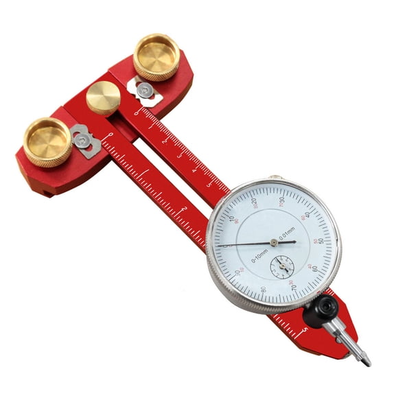 Medidor De Alineación De Sierra De Mesa, Indicador De 0-10 Mm Localizador De Calibración De Banco De Sierra De Alta Precisión 0-120 Mm Para Pista De Ranura En T De 3/8 X 3/4