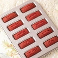 thumbnail image 4 of Non-stick Financier Cake Pan, Rectangle Muffin Pan Biscuits Cookies Bakeware, Mini Bread Baking Tin (10 cavity), 4 of 4
