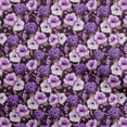 thumbnail image 1 of oneOone Cotton Poplin Violet Fabric Floral Sewing Material Print Fabric By The Yard 56 Inch Wide, 1 of 5