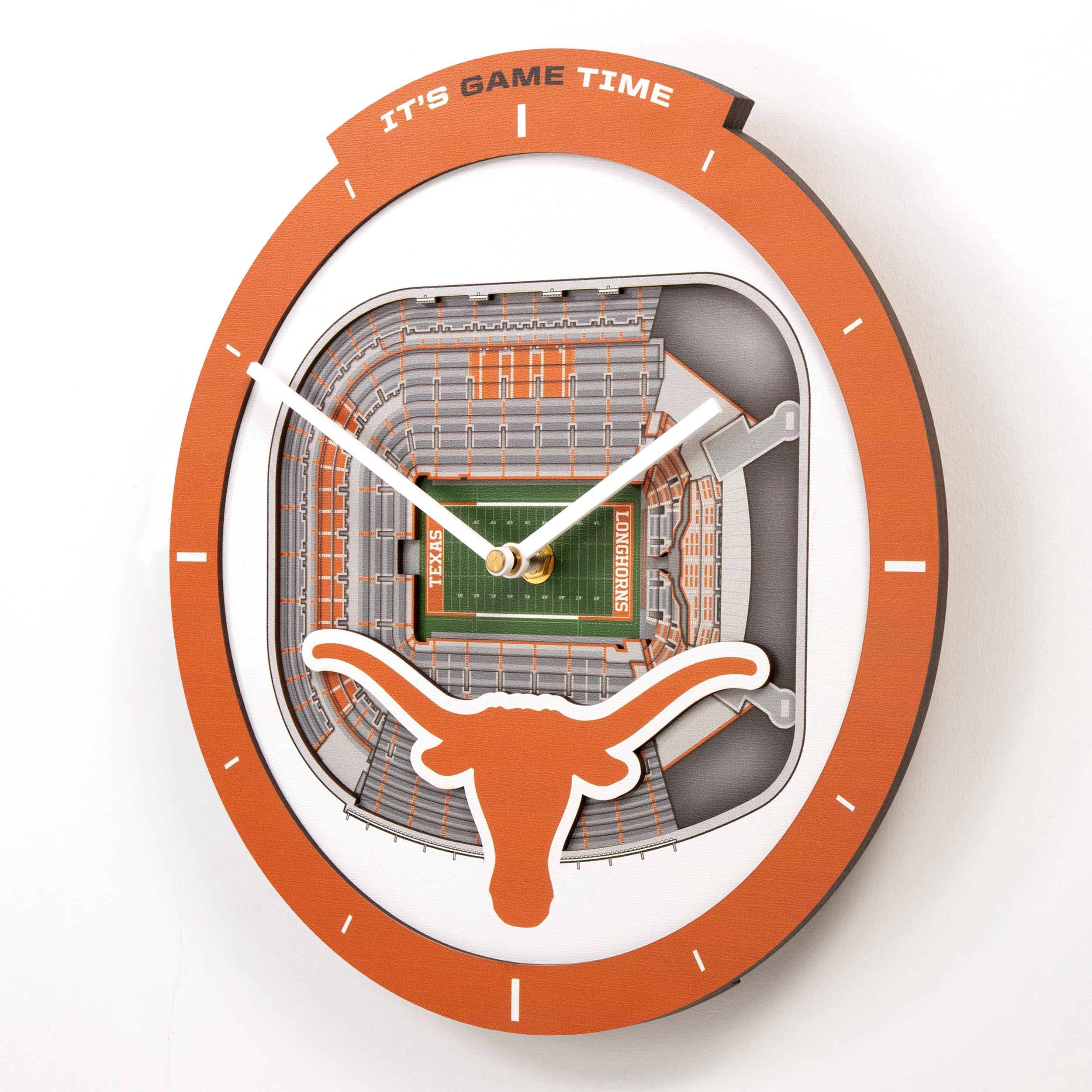 YouTheFan NCAA Texas Longhorns Stadiumview 3D Wall Clock