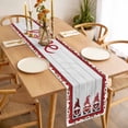 thumbnail image 3 of Valentine's Day Table Runner 72 Inches Long Farmhouse Dress Scarves, Vintage Love Heart Romantic Roses Gnomes Dining Tablerunner for Coffee Table/Kitchen Island/Party Décor, 13" x 72", 3 of 8