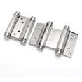 thumbnail image 1 of Ranbo 3 Inch Double Action Spring Hinges 304 Stainless Steel Self Closing Two Way Acting Hinges for Exterior Cafe Saloon Pub Swinging Doors, Including Pins and Screws, 1 Pair, Brushed, 1 of 4