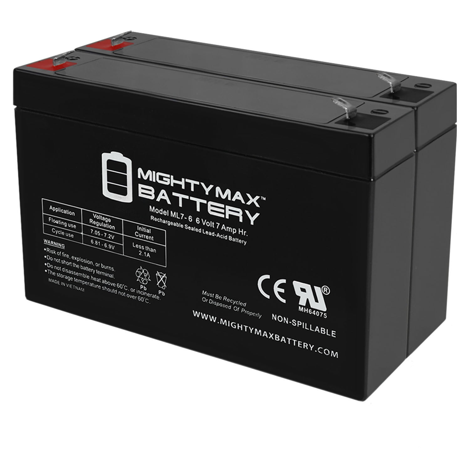UPG 6V 1.3AH  Back-up Battery for GE Simon  XT Panel WITH CHARGER 
