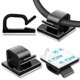 thumbnail image 1 of Organizador de cables adhesivo Suoundey de Cable Clips, 100 unidades, negro, 1 of 7