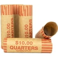 thumbnail image 2 of 36 Crimped end preformed cartridgeCoin Wrppers Tubes for Pennies, 2 of 4