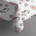 thumbnail image 3 of White Cow Milk Strawberry Pattern Rectangle Tablecloth 60"x84",Waterproof Polyester Rectangle Table Cloth, Wipeable Spillproof Polyester Tablecloth for Dining, Camping, Indoor and Outdoor, 3 of 5