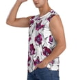 thumbnail image 3 of Picia Tulips Flowers mens Cotton Tank Undershirts , Moisture-wicking Ribbed Tanks, Lightweight Cotton Tank Undershirts-3X-Large, 3 of 8