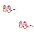 thumbnail image 3 of Guardurnaity Lentes de Pascua con purpurina, huevos, disfraces de pollo, gafas de plástico, decoración navideña, accesorios de fotos para niños Tipo 11 2Conjunto, 3 of 6