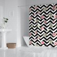 thumbnail image 2 of Pioneer Flower Floral Print Pattern Shower Curtain 84"x72", Bathroom Decorative Shower Curtain Set with 12 Hooks, Waterproof Washable, 2 of 6