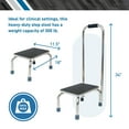 thumbnail image 3 of BodyMed Heavy-Duty Foot Step Stool with Handle and Non-Slip Rubber Platform for Seniors & Adults – Holds up to 300lbs, 9 ½ in. Step Up, 18”L  x 11.5”W x 34”H, 3 of 6