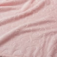 Your Zone Embossed Velvet Plush Blanket, 72 x 90 inch, Blush