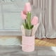 thumbnail image 4 of Ramo de tulipán artesanal, ramos de flores artificiales de tacto Real para decoración del hogar, paquete de Material rosa, 4 of 10