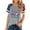 Q1-Gray Graphic Tees, variant on Independence Day Tops for Women Casual Patriotic USA Flag Pattern Tees Loose Fit Raglan Short Sleeve Tshirts Crewneck Soft Blouses Shirts S-3XL