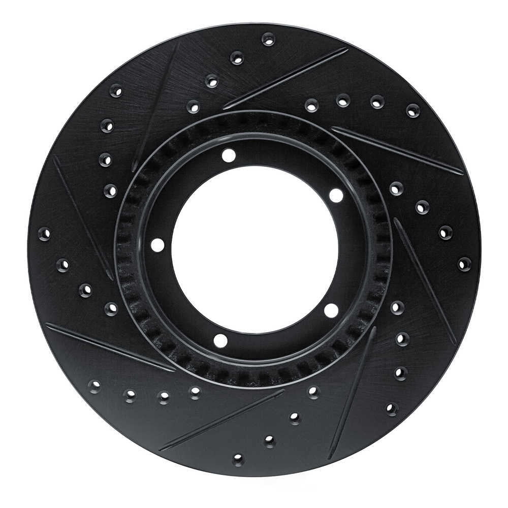 Dynamic Friction Company 633-02001R DFC Brake Rotor - Drilled And Slotted - Black
