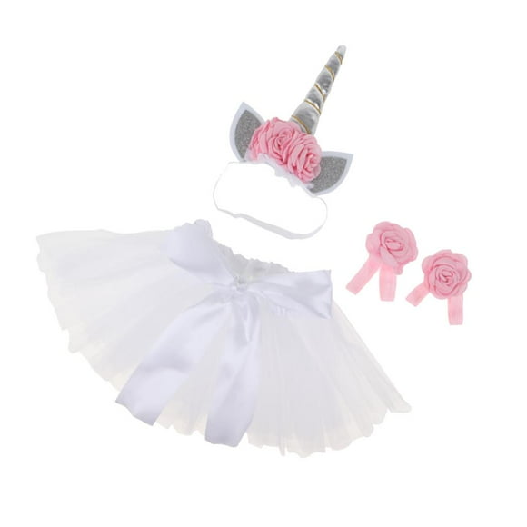 Disfraz de Unicornio Yotijar para niñas con Diadema blanco