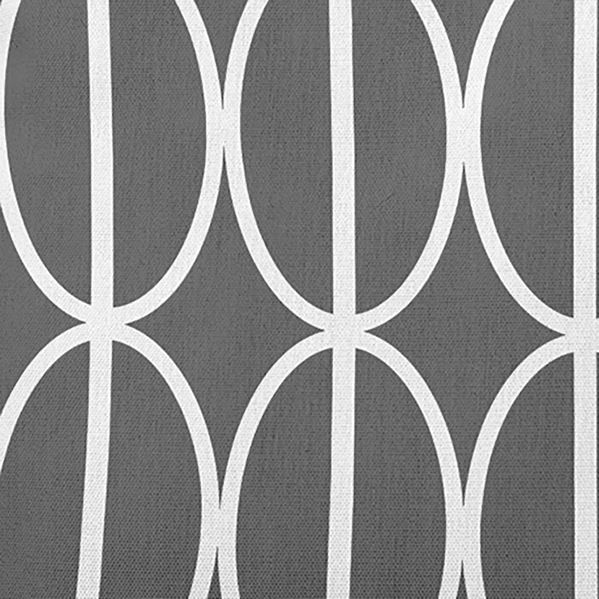 Simply Daisy 20" x 20" Ovals Go 'Round Indoor/Outdoor Throw Pillow, Steel Gray (1 count)
