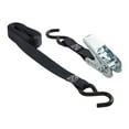 thumbnail image 2 of (2 pack) Hyper Tough 12 ft x 1 in Black Ratchet Tie-Down with Coated S-Hooks, 2 of 10
