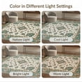 thumbnail image 7 of ODIKA 2'x3' Washable Accent Rug Vintage Traditional Paisley Distressed Border Ornamental Scrolls for Bedroom, Nursery, RV, Pet Friendly, Bedside Mat, 7 of 7