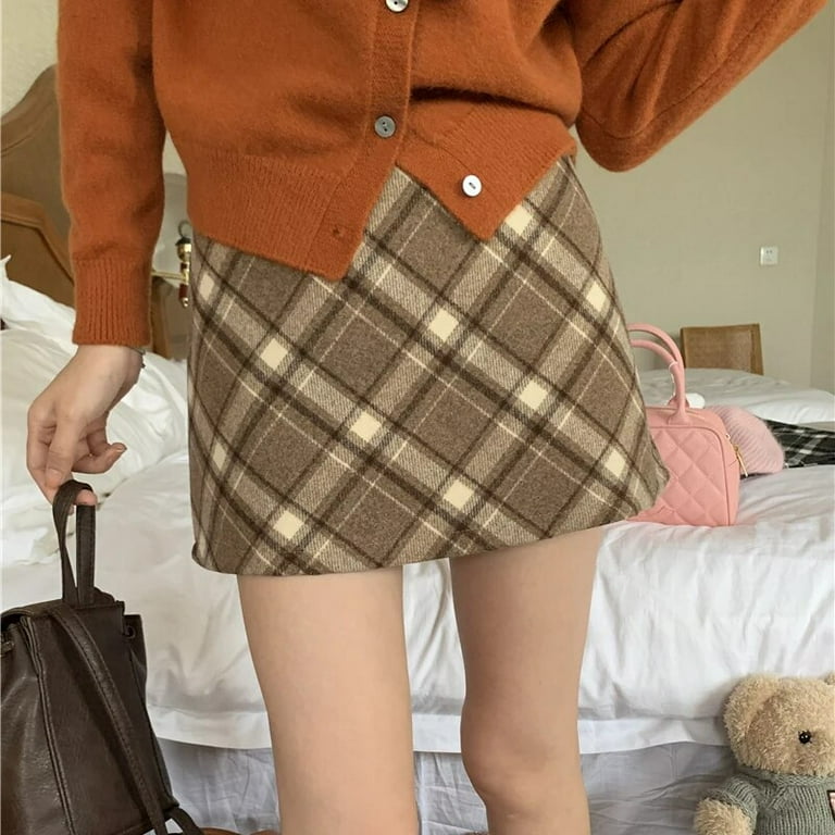 Christmas skirt womens khaki sales