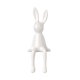 thumbnail image 1 of Estatua de conejo de cerámica, figura coleccionable de conejo, escultura creativa de mesa para Blanco, 1 of 9