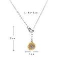 thumbnail image 6 of SPRING PARK Fashion Women Sunflower Clavicle Necklace Pendant Charm Choker Chain Jewelry, 6 of 6