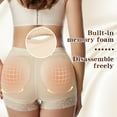 thumbnail image 5 of Womens Seamless Butt Lifter Panties Padded Removable Butt Pad Lace Panties Enhancer Underwear Shapewear Panty Enhancing Control Boyshort, 5 of 7
