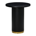 thumbnail image 2 of Maklaine Modern Contemporary Wood Entry Table in Black Oak Finish, 2 of 7